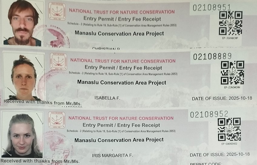 Manaslu Trek Permit, Special Permit, Manaslu Conservation Entry Permit