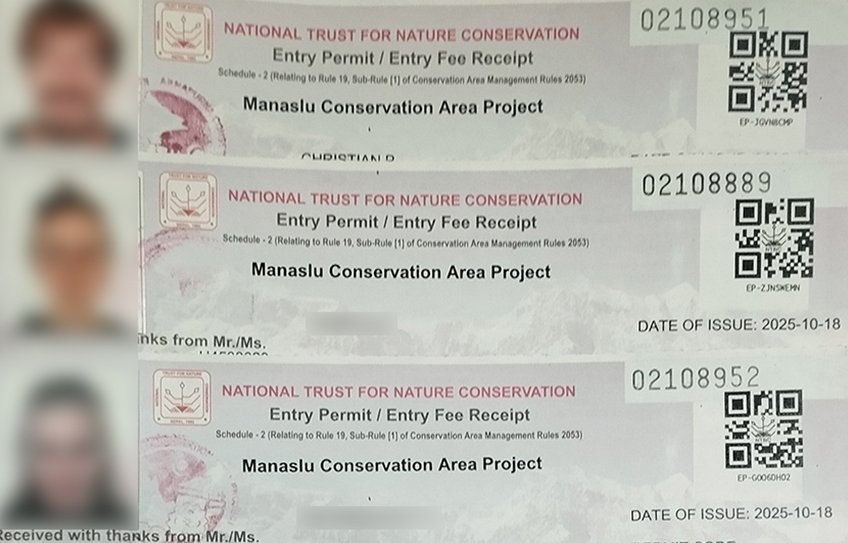 Manaslu Entry Permit, MCT entry Permit