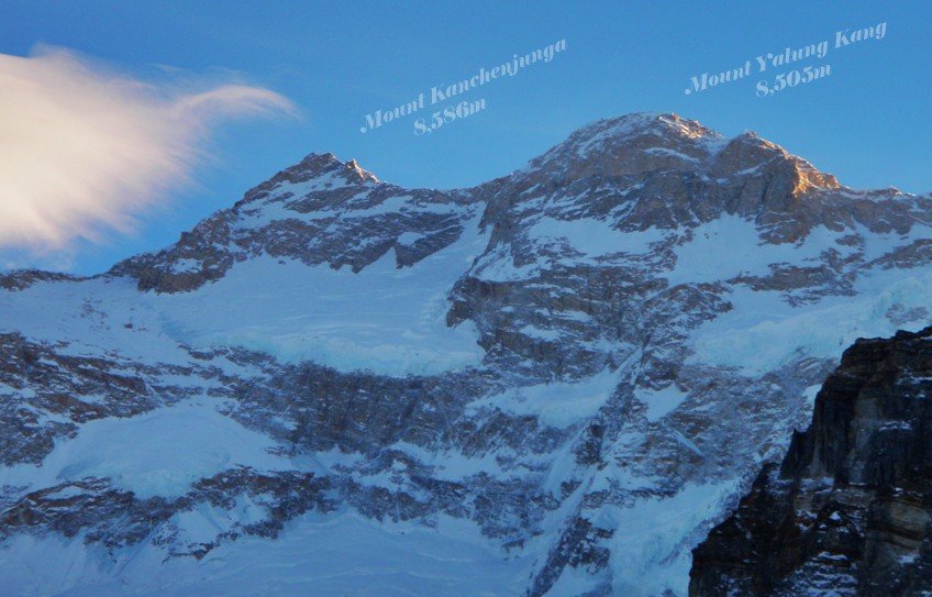 Kanchenjunga North base camp trek, Mt Kanchenjunga, Yalung Kang