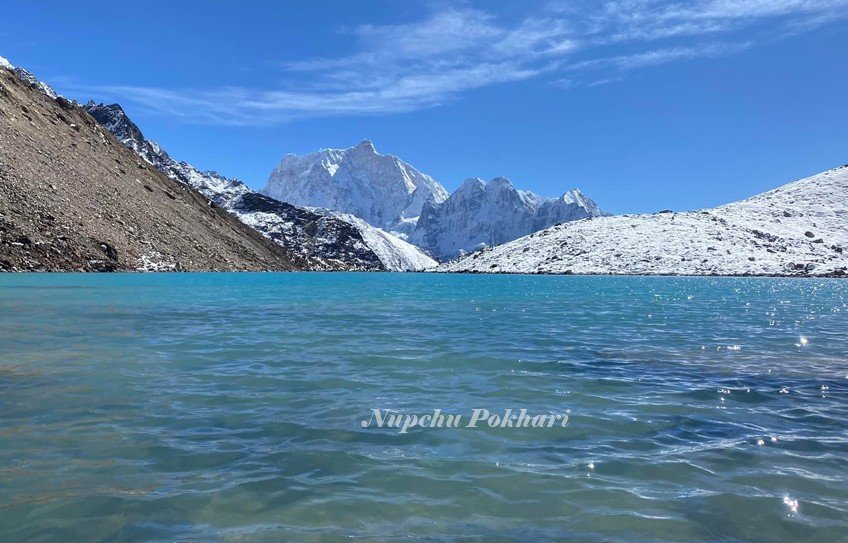 Kanchenjunga North base camp trek, hike to Nupchu pokhari, Pangpema
