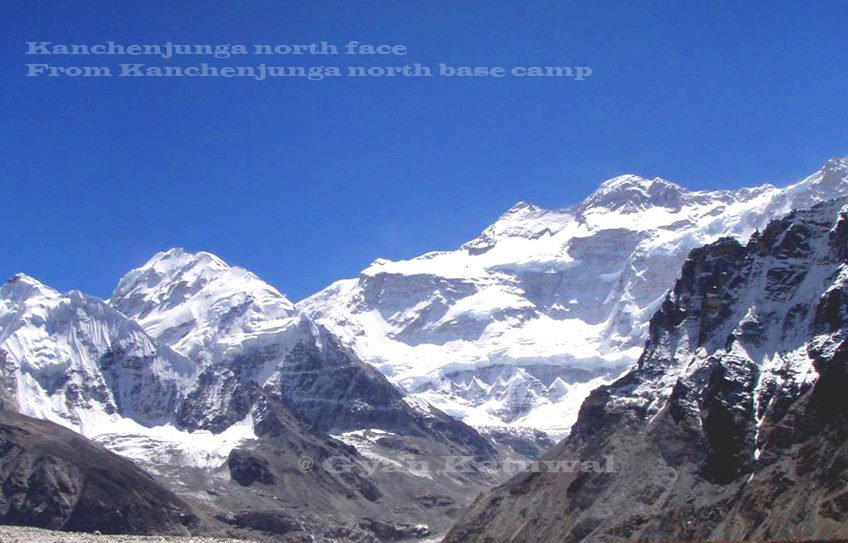 Kanchenjunga north face, Kanchenjunga north base camp